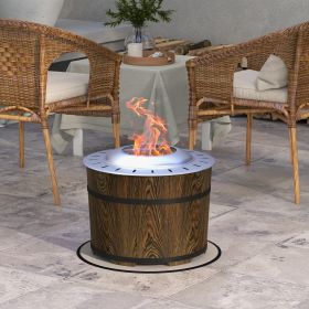 Smokeless Fire Pit (Option: Brown-580x580x460 mm)